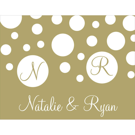Champagne Bubbles Folded Note Cards